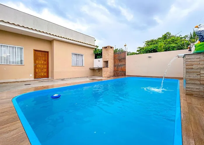 Casa Em Frente Ao Mar C Lazer Em Barra De Sao Joao
